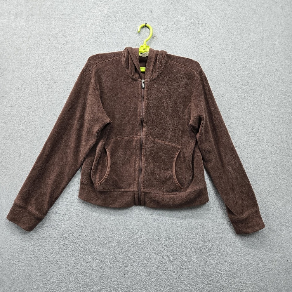 Patagonia Women Jacket M Brown Fleece‎ Pile Hoody Full Zip